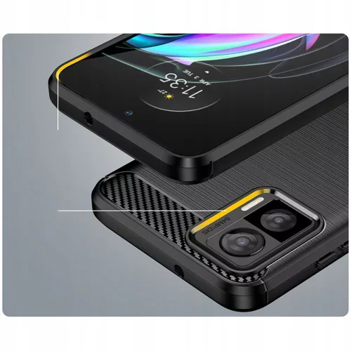 Techsuit - Carbon szilikon tok - Motorola Edge 30 Neo - Fekete
