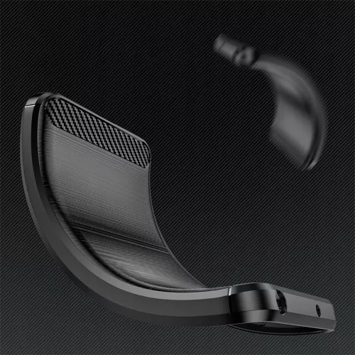Techsuit - Carbon szilikon tok - Motorola Edge 30 Neo - Fekete
