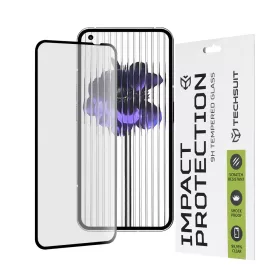   Techsuit - 111D Full Cover / Full Glue üvegfólia - Nothing Phone (1) - Fekete széllel