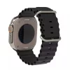 Techsuit - Watchband (W038) - Apple Watch 1/2/3/4/5/6/7/8/9/10/11/SE/SE 2/SE 3 (38/40/41/42mm) - Black