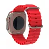 Techsuit - Watchband (W038) - Apple Watch 1/2/3/4/5/6/7/8/9/10/11/SE/SE 2/SE 3 (38/40/41/42mm) - Wine Red