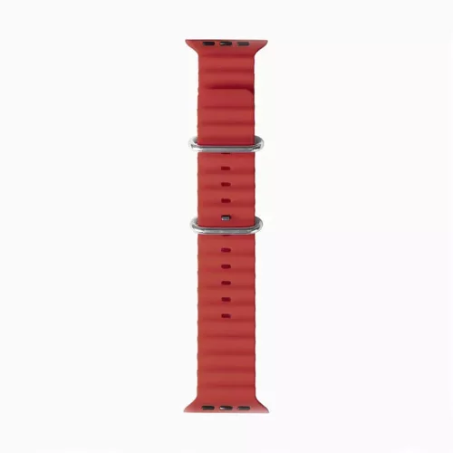 Techsuit - Watchband (W038) - Apple Watch 1/2/3/4/5/6/7/8/9/10/11/SE/SE 2/SE 3 (38/40/41/42mm) - Wine Red