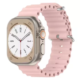   Techsuit - Watchband (W038) - Apple Watch 1/2/3/4/5/6/7/8/9/10/11/SE/SE 2/SE 3/Ultra/2/3 (42/44/45/46/49mm) - Pink