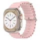 Techsuit - Watchband (W038) - Apple Watch 1/2/3/4/5/6/7/8/9/10/11/SE/SE 2/SE 3/Ultra/2/3 (42/44/45/46/49mm) - Pink