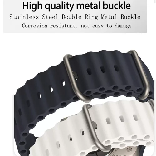 Techsuit - Watchband (W038) - Apple Watch 1/2/3/4/5/6/7/8/9/10/11/SE/SE 2/SE 3/Ultra/2/3 (42/44/45/46/49mm) - Pink