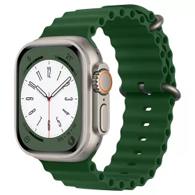   Techsuit - Watchband (W038) - Apple Watch 1/2/3/4/5/6/7/8/9/10/11/SE/SE 2/SE 3/Ultra/2/3 (42/44/45/46/49mm) - Army Green