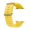 Techsuit - Watchband (W038) - Apple Watch 1/2/3/4/5/6/7/8/9/10/11/SE/SE 2/SE 3/Ultra/2/3 (42/44/45/46/49mm) - Yellow
