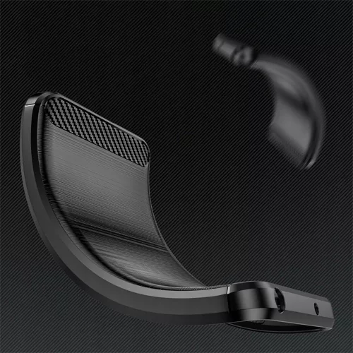 Techsuit - Carbon szilikon tok - Xiaomi 12T / 12T Pro - Fekete