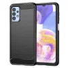 Techsuit - Carbon szilikon tok - Samsung Galaxy A23 4G / A23 5G - Fekete
