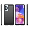 Techsuit - Carbon szilikon tok - Samsung Galaxy A23 4G / A23 5G - Fekete