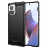 Techsuit - Carbon szilikon tok - Motorola Edge 30 Ultra - Fekete