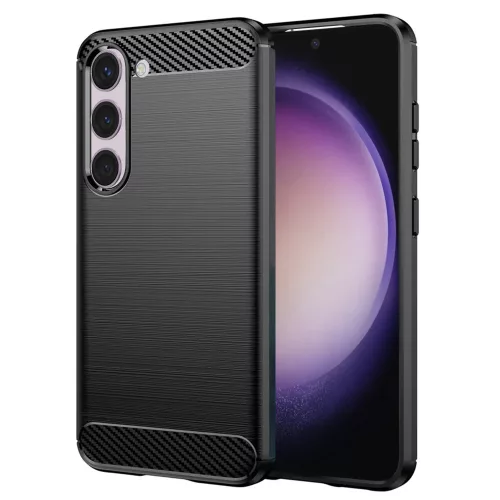 Techsuit - Carbon szilikon tok - Samsung Galaxy S23 - Fekete