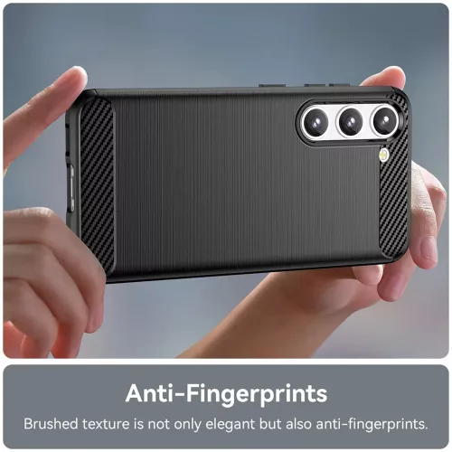 Techsuit - Carbon szilikon tok - Samsung Galaxy S23 - Fekete
