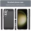 Techsuit - Carbon szilikon tok - Samsung Galaxy S23 Plus - Fekete