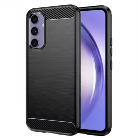 Techsuit - Carbon szilikon tok - Samsung Galaxy A54 - Fekete
