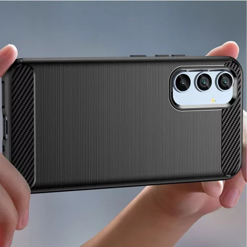Techsuit - Carbon szilikon tok - Samsung Galaxy A54 - Fekete