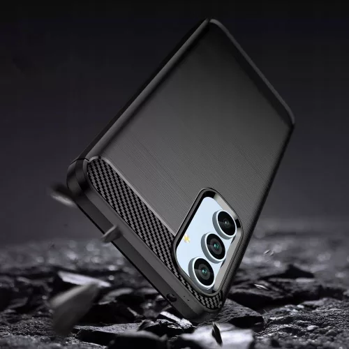 Techsuit - Carbon szilikon tok - Samsung Galaxy A54 - Fekete