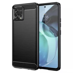 Techsuit - Carbon szilikon tok - Motorola Moto G72 - Fekete