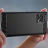 Techsuit - Carbon szilikon tok - Motorola Moto G72 - Fekete