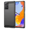 Techsuit - Carbon szilikon tok - Xiaomi Redmi Note 11 Pro 4G / Note 11 Pro 5G / Note 12 Pro 4G - Fekete