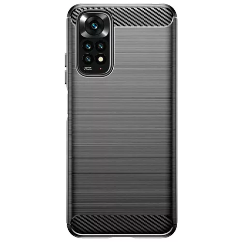 Techsuit - Carbon szilikon tok - Xiaomi Redmi Note 11 Pro 4G / Note 11 Pro 5G / Note 12 Pro 4G - Fekete