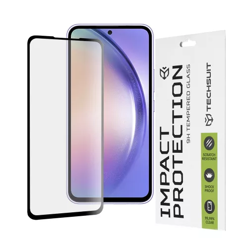 Techsuit - 111D Full Cover / Full Glue üvegfólia - Samsung Galaxy A54 - Fekete