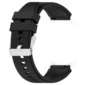   Techsuit - Watchband 20mm (W026) - Samsung Galaxy Watch 4/5/Active 2, Huawei Watch GT 3 (42mm)/GT 3 Pro (43mm) - Black
