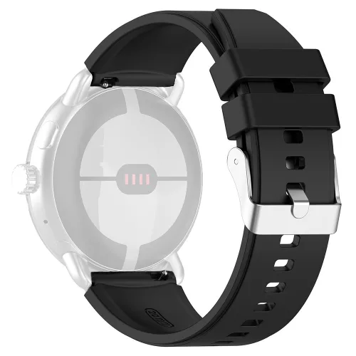 Techsuit - Watchband 20mm (W026) - Samsung Galaxy Watch 4/5/Active 2, Huawei Watch GT 3 (42mm)/GT 3 Pro (43mm) - Black