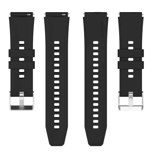 Techsuit - Watchband 20mm (W026) - Samsung Galaxy Watch 4/5/Active 2, Huawei Watch GT 3 (42mm)/GT 3 Pro (43mm) - Black