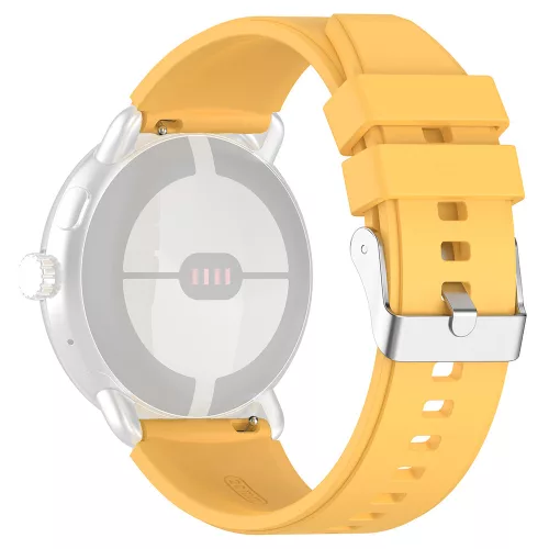 Techsuit - Watchband 20mm (W026) - Samsung Galaxy Watch 4/5/Active 2, Huawei Watch GT 3 (42mm)/GT 3 Pro (43mm) - Yellow