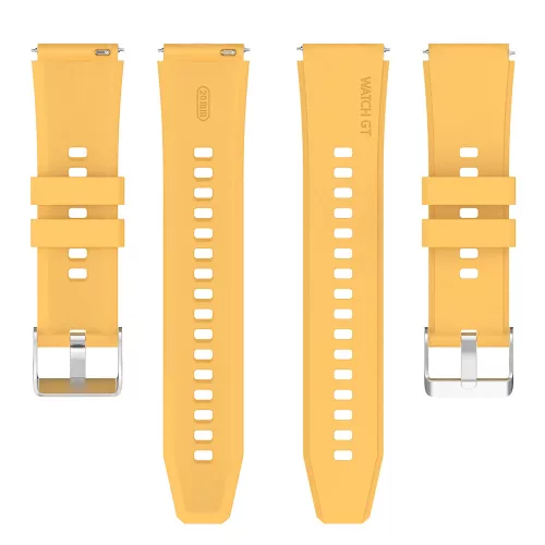 Techsuit - Watchband 20mm (W026) - Samsung Galaxy Watch 4/5/Active 2, Huawei Watch GT 3 (42mm)/GT 3 Pro (43mm) - Yellow