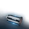 Baseus - Car Charger Circular (CCALL-YD01) - Dual USB 5A Super Fast Charging, QC 3.0 - Black