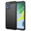 Techsuit - Carbon szilikon tok - Motorola Moto E13 - Fekete