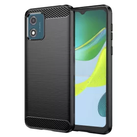 Techsuit - Carbon szilikon tok - Motorola Moto E13 - Fekete