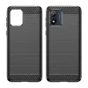 Techsuit - Carbon szilikon tok - Motorola Moto E13 - Fekete