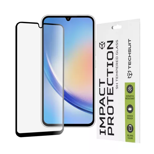 Techsuit - 111D Full Cover / Full Glue üvegfólia - Samsung Galaxy A34 5G - Fekete széllel