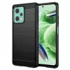 Techsuit - Carbon szilikon tok - Xiaomi Redmi Note 12 5G / Poco X5 - Fekete