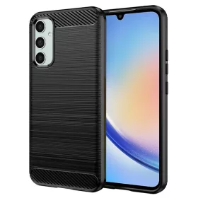   Techsuit - Carbon szilikon tok - Samsung Galaxy A34 5G - Fekete