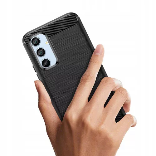 Techsuit - Carbon szilikon tok - Samsung Galaxy A34 5G - Fekete