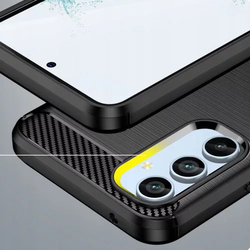 Techsuit - Carbon szilikon tok - Samsung Galaxy A34 5G - Fekete