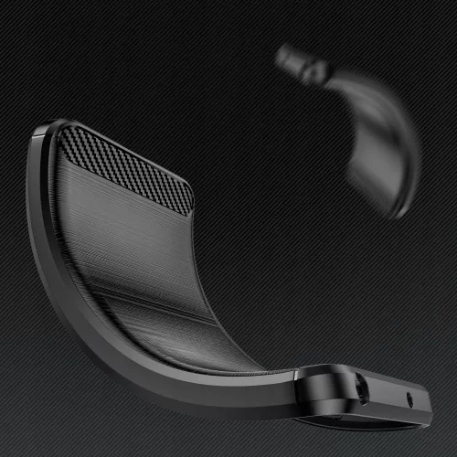 Techsuit - Carbon szilikon tok - Samsung Galaxy A34 5G - Fekete