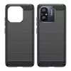 Techsuit - Carbon szilikon tok - Xiaomi Redmi 12C - Fekete