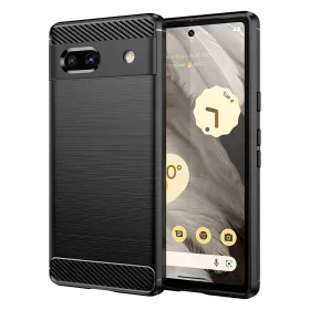 Techsuit - Carbon szilikon tok - Google Pixel 7a - Fekete