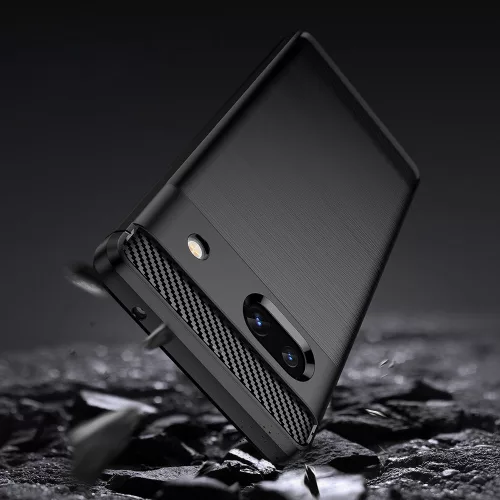 Techsuit - Carbon szilikon tok - Google Pixel 7a - Fekete