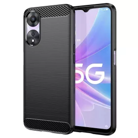   Techsuit - Carbon szilikon tok - Oppo A58 5G / A78 5G - Fekete