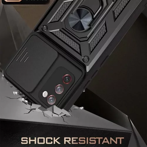Techsuit - Camshield ütésálló tok - Samsung Galaxy S20 FE / S20 FE 5G - Fekete