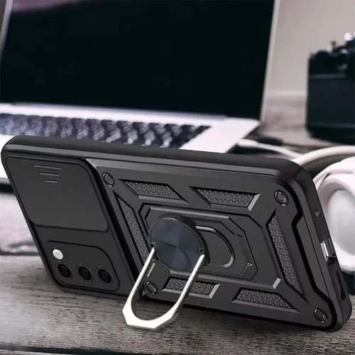 Techsuit - Camshield ütésálló tok - Samsung Galaxy S20 FE / S20 FE 5G - Fekete