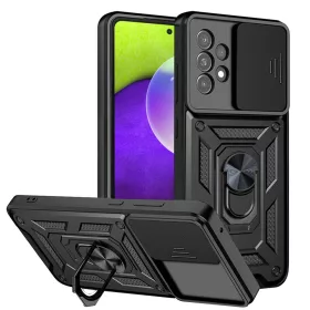   Techsuit - CamShield ütésálló tok - Samsung Galaxy A52 4G / A52 5G / A52s 5G - Fekete