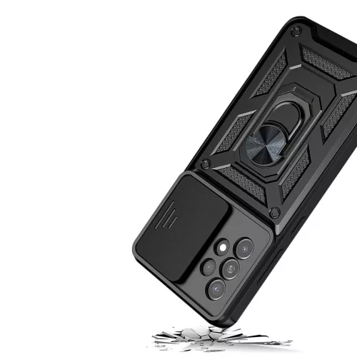 Techsuit - CamShield ütésálló tok - Samsung Galaxy A52 4G / A52 5G / A52s 5G - Fekete