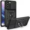 Techsuit - CamShield ütésálló tok - Samsung Galaxy S21 FE 5G - Fekete